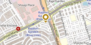 Map of the Rajouri Garden office location