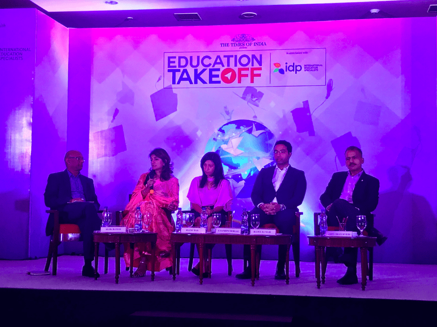 Panel discussion at The Times of India's Education Takeoff summit.