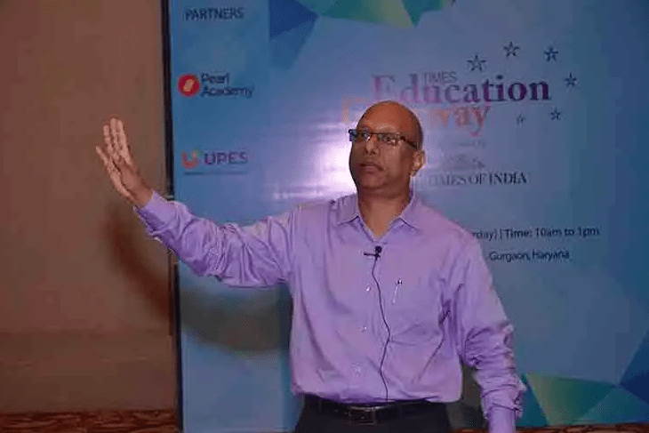 Speaking at the Times Education Gateway seminar.